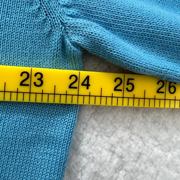 Lacoste Sweater 1/4 Zip Pullover 100% Cotton Blue Men's US Size XL VTG NWT - Picture 12 of 14